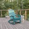 Flash Furniture Blue Adirondack Rocking Chair with Cupholder LE-HMP-1044-31-BL-GG - alternate 1